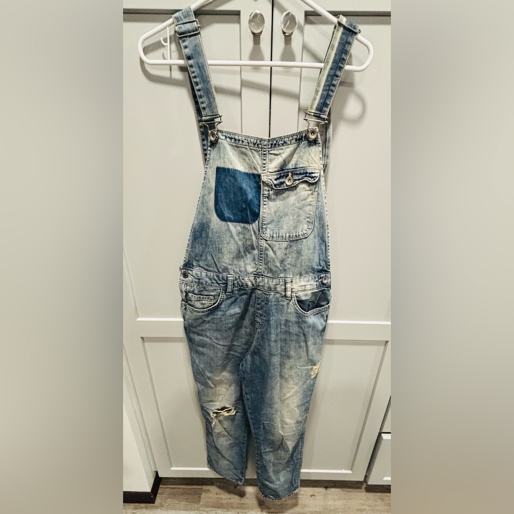 Women's Zara Trafaluc Denim Makers Overalls Size M